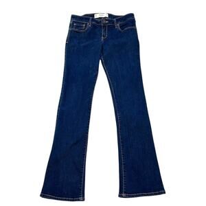Abercrombie & Fitch Mid-rise Bootcut Jeans Stretch Denim Blue